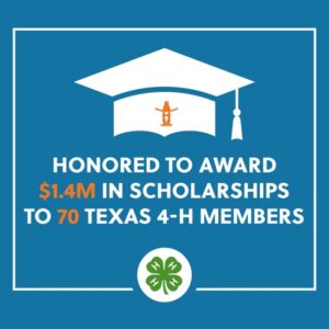 Rodeo Awards Texas 4-H Scholars