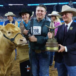 Excitement Filled NRG Stadium During the 2018 Houston Livestock Show and Rodeo™ Junior Market Steer Show Championship Selection