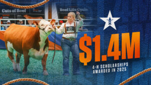 Rodeo empowers further education with $1.4M in Texas 4-H Scholarships
