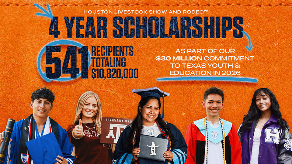 The Rodeo Reaches New Milestone in Support of Texas Students with $10.8 Million in Scholarships
