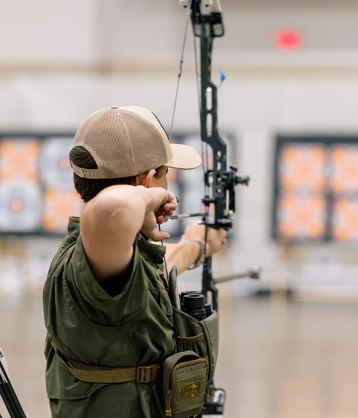 Competitors at the Archery Competition