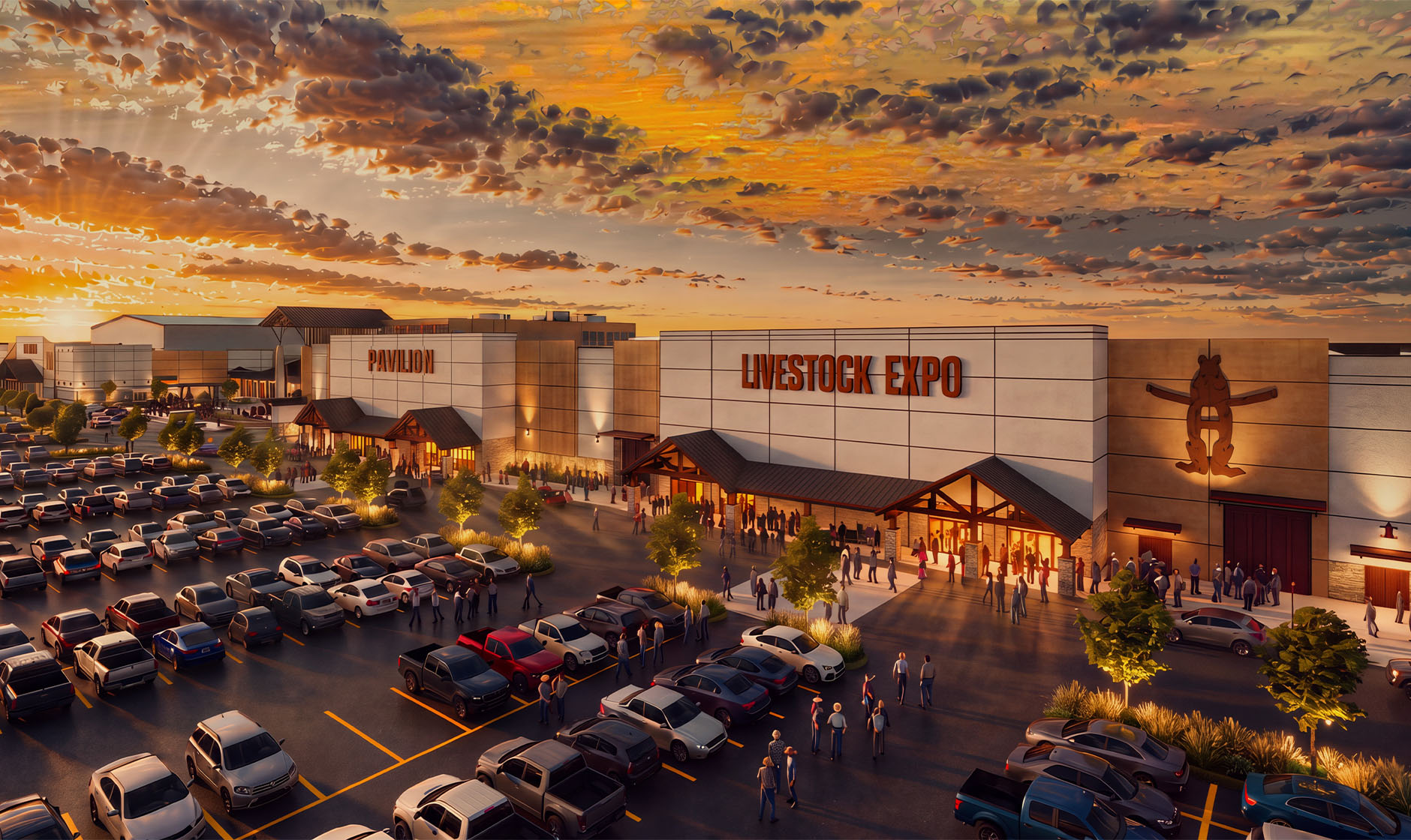 Rendering of the Livestock Building