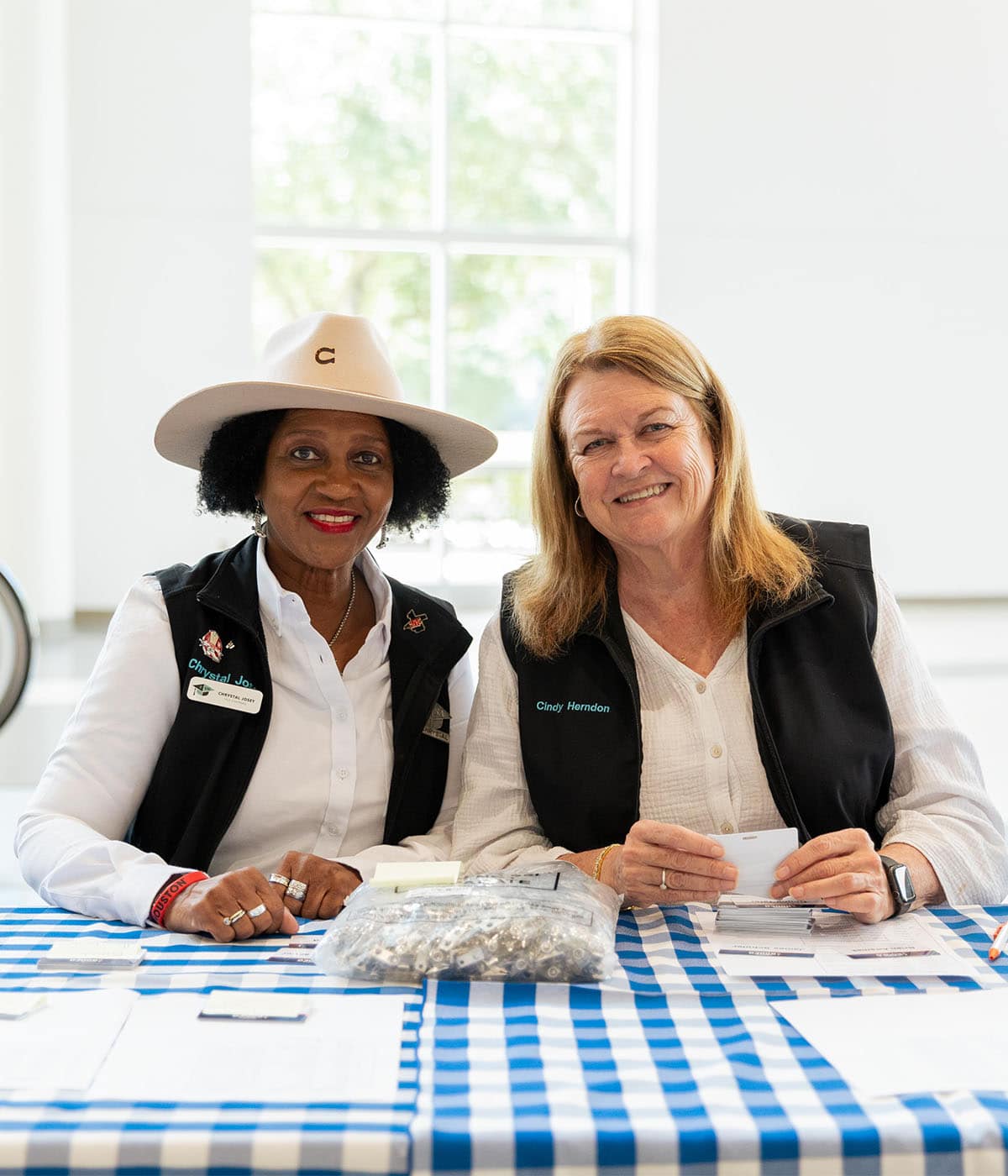 Volunteers at a Rodeo committee event